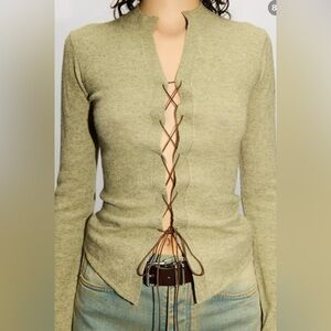 Hope STHLM Lace-Up Sweater